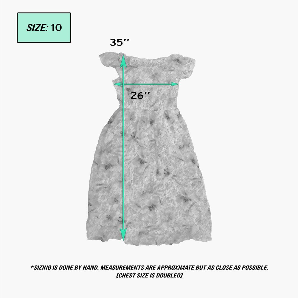 BEAUTEES Floral Flutter Sleeve Cocktail Sundress (Red/Beige/White | Size 10) - Picture 9 of 9